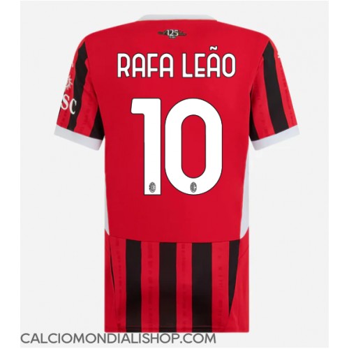 Maglie da calcio AC Milan Rafael Leao #10 Prima Maglia Femminile 2024-25 Manica Corta